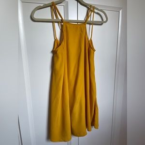 Yellow swing dress from Staring at Stars urban outfitters brand